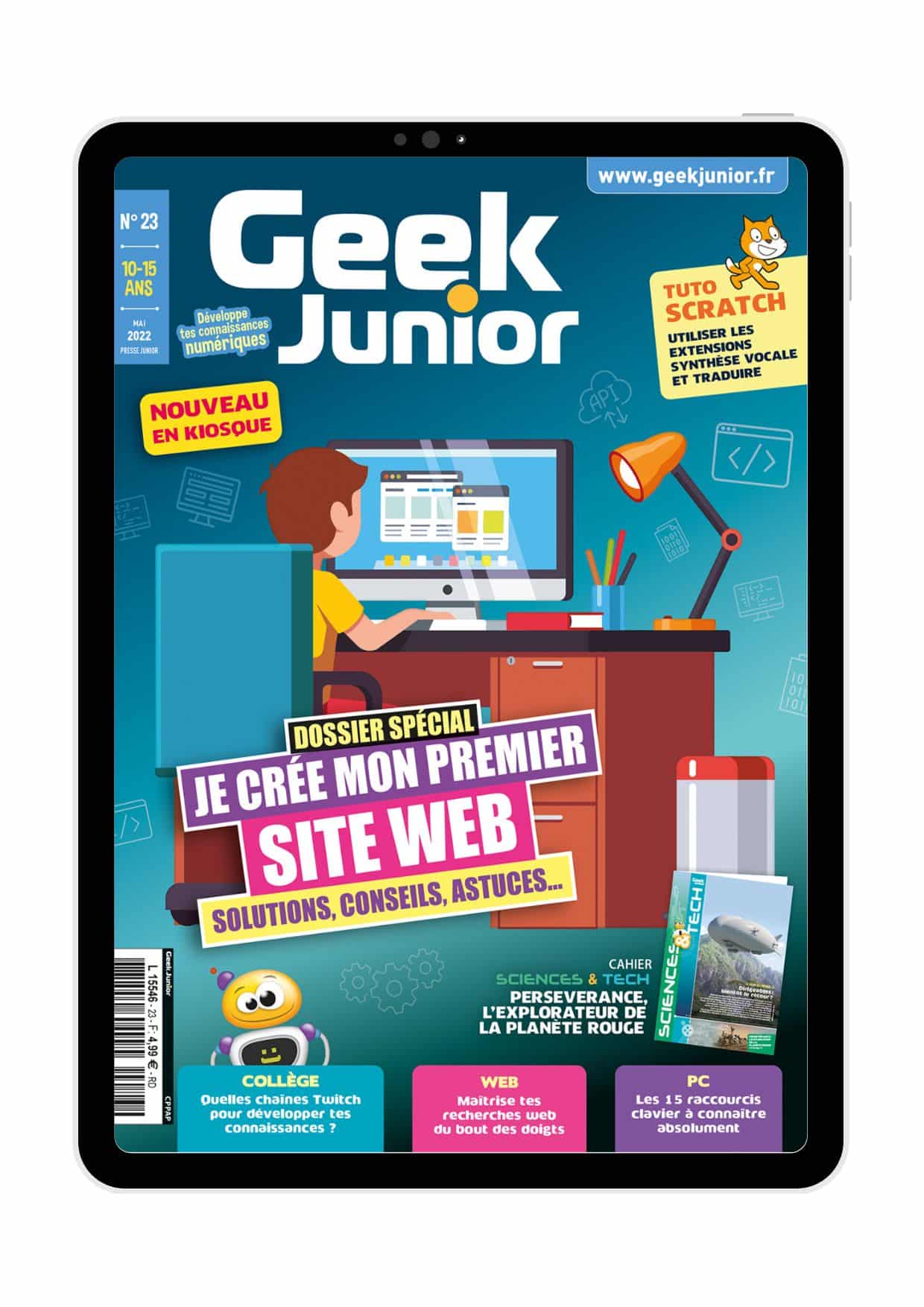 Magazine Geek Junior Geek Junior N 23 Version Num rique Magazine Geek Junior Geek Junior N 23 Version Num rique