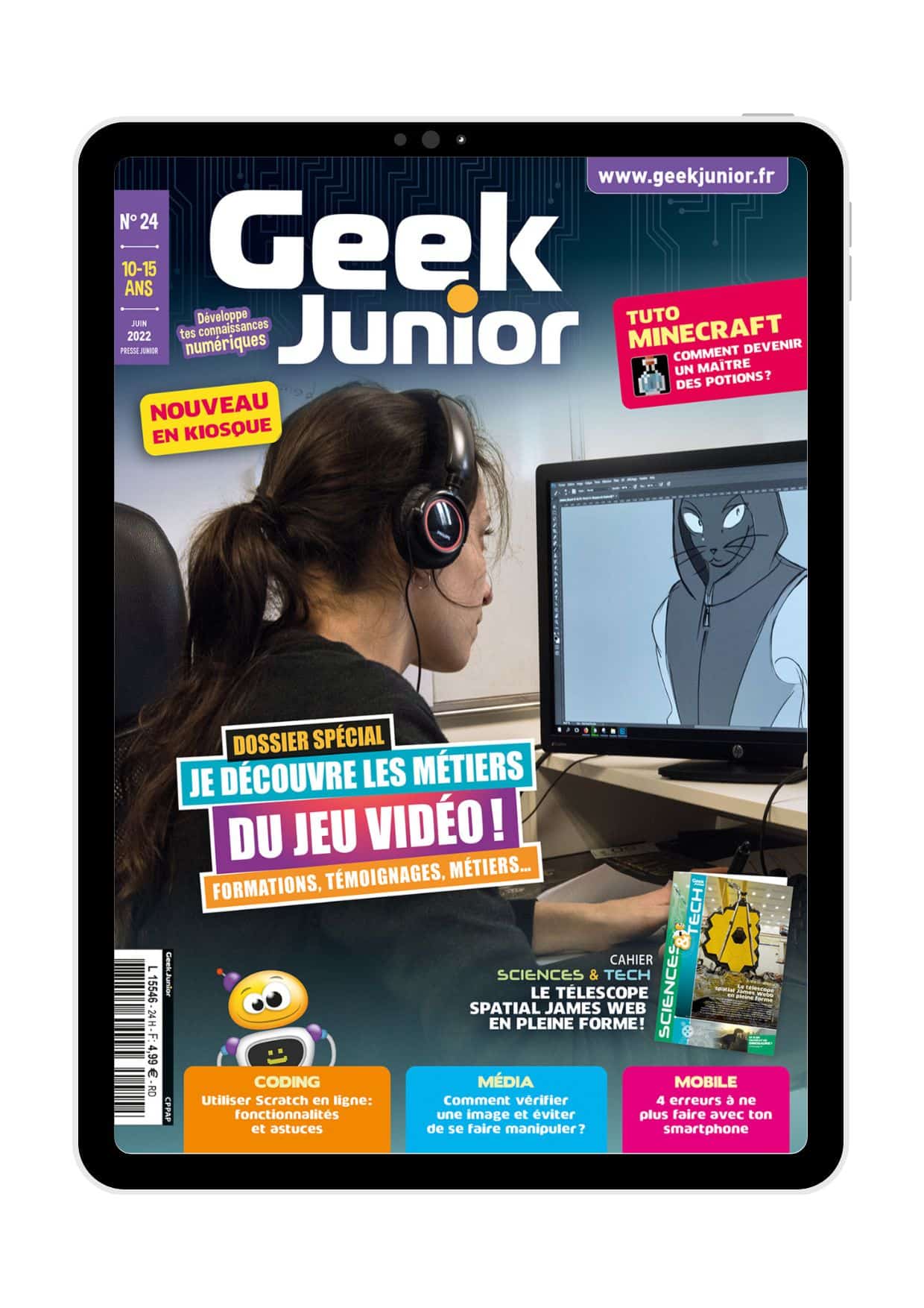 Couverture Geek Junior version numérique n°24
