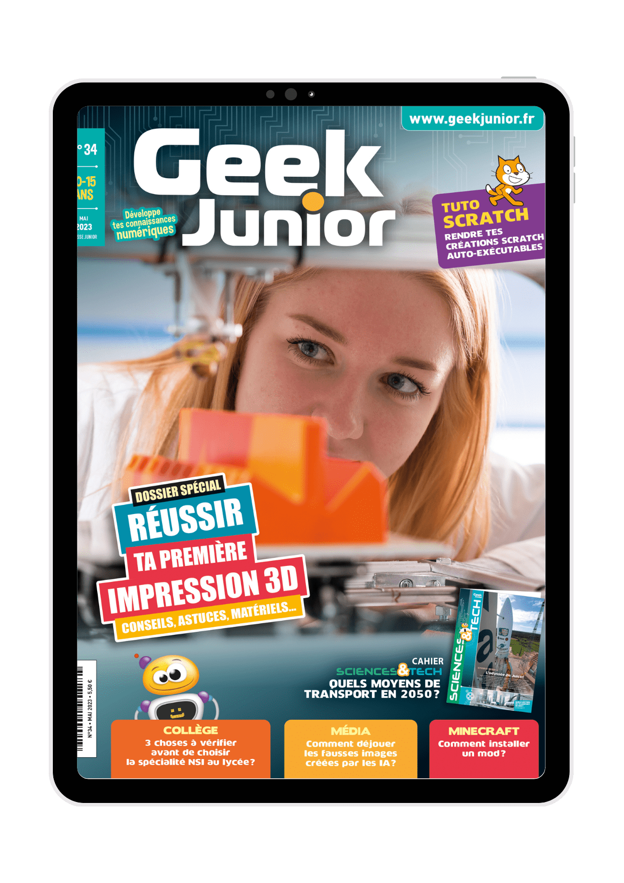 Couverture Geek Junior version numérique n°34