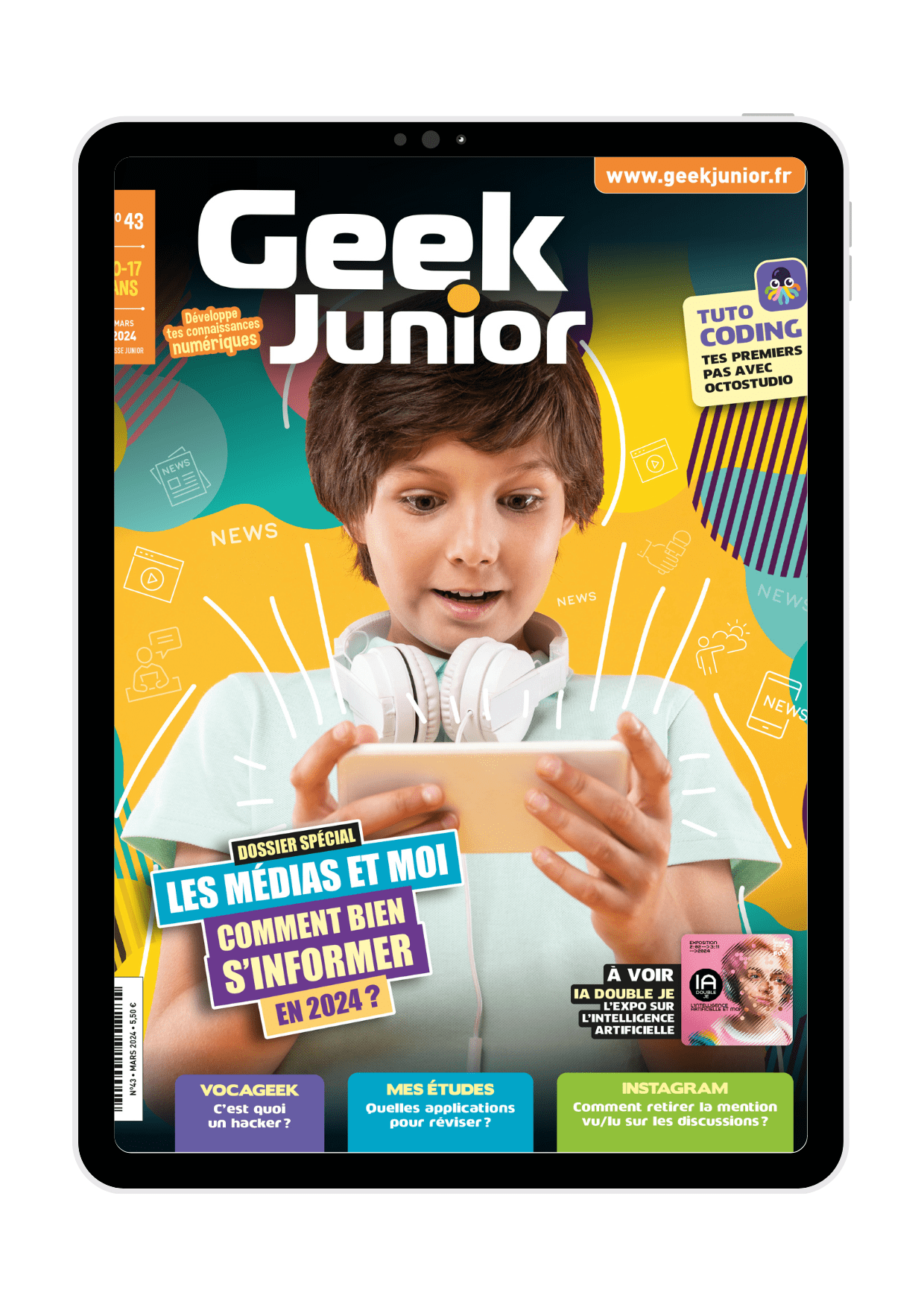 Couverture Geek Junior N°43 Version Numérique